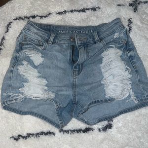 American Eagle Ripped Jean Shorts